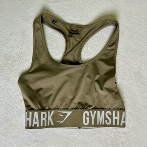 GYMSHARK Sports Bra Dry Flex Olive Green sz. Small